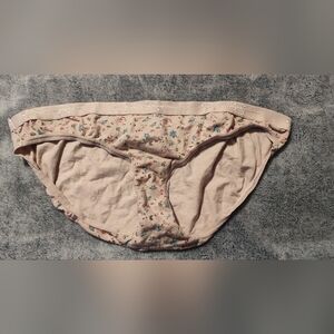 Jessica Simpson pink floral panties size L
